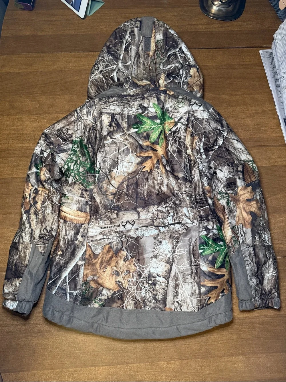 Magellan Outdoors Kids Youth Realtree Edge Camo Hooded Hunting Jacket